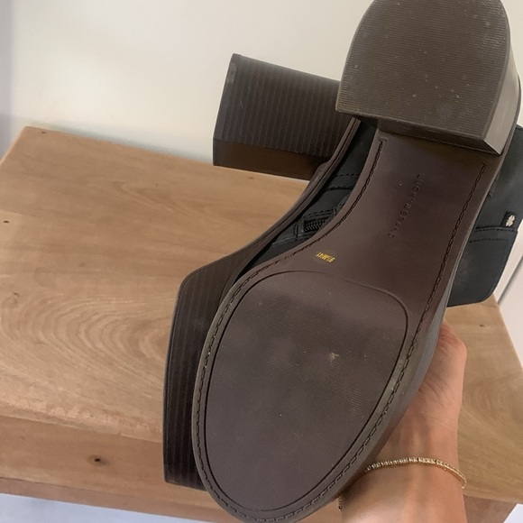 Lucky Brand Olliner Platform Bootie Matte (Black) size 9.5 M chunky leather zip - Picture 10 of 11